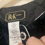 FINAL MARKDOWN Elegant r&k vintage Black Velvet evening Jacket medium Photo 3