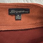 Shinestar  Boho Butterscotch Faux Suede A-Line Midi Skirt Photo 1