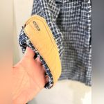 Cotton On  blue and white tweed shirt jacket with a tan lining. Size M oversized Photo 10