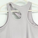 Zella  Womens Interlude Rib Cutout Dress Size L Lavender Sky Active Athleisure Photo 7