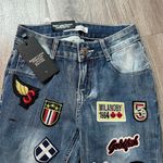 Sweet Look Premium Limited Edition Patched Jeans Size 0 NWT Photo 1