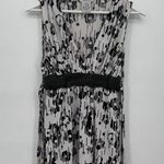 Speechless Y2k White & Black Floral Faux Leather Belt Blouse Top Size Medium Photo 0