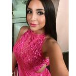 ASOS  Pearl And Fringe Halter Midi Dress in Pink Size US 0 Photo 12