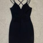Windsor Black Cross My Heart Backless Bodycon Dress  Photo 3