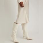 Quince  100% Washable Silk Slip Skirt in Champagne Size Small Photo 2