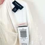 Torrid NWT  Ivory Lace Wedding Dress with Pearls - Size 20 Photo 8