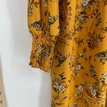 Floral Mustard Dress Yellow Size XL Photo 2