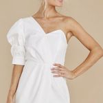 DO+BE  One Shoulder Puff Sleeve Dress Photo 0