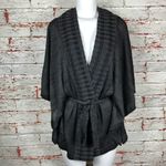 Misook Exclusively Kimono Cardigan Sz Small Oversize Tie Waist Warm Cozy Casual Photo 1