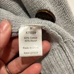Knitted dove Gray Knit Cardigan Sweater size medium Photo 3