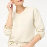 J.Crew Preppy Reversible Quilted Sweatshirt in Cream and Tan Photo 1