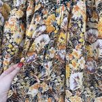 Free People We The Free Cool Meadow Floral Smocked Boho Top XS Cotton Yellow EU Photo 10