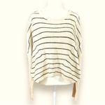 Urban Outfitters  crew neck slouch crop women’s stripe knit sweater size M a35 Photo 2