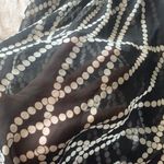 DO+BE Black and white sheer sleeveless top Photo 2