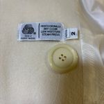 Vintage Unbranded Cream 100% Wool Trench Dress Coat Jacket Womens 2P USA‎ Photo 6