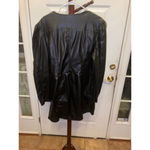 Ashley Stewart Women's  romper16 Black Faux Leather Photo 6