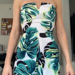 Charlotte Russe Strapless Leaf Print Romper Photo 0
