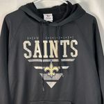 NFL Team Apparel Black and Gold New Orleans Saints Hoodie Size Large Photo 4