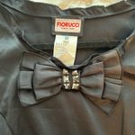 Fiorucci  Satin sleeveless Mini Dress with embellished bow ruffles & logo belt Photo 4