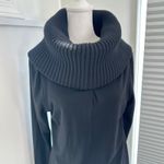 Alice + Olivia  Merino Wool Black Sweater Dress Oversized Cowl Neck Small or XS Photo 3