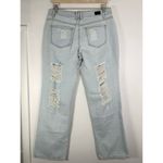 Flamingals Distressed Light Wash Denim Jeans 32 Blue Photo 5