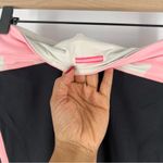 Lululemon Cropped Stretch High Rise Legging Pink Black Yoga Athletic Photo 4