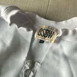 LF BSBW White Fishnet Cropped LS Sweatshirt Size Small Photo 5