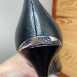 Calvin Klein Gayle Pump High Heels Shoes in Black Leather 10 Photo 7