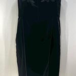 Escada Velvet Strapless Mini Dress Vintage 80s Black LBD Photo 13