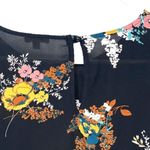 Lily White  Womens‎ Floral Bell Sleeve Chiffon Blouse Multicolor Size Medium Photo 3