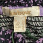 Barbour  Midhurst Top Floral Ditsy Print Smocked Ruffle Lyocell Long Sleeve 8 New Photo 7