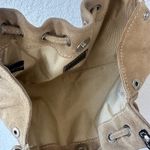 Neiman Marcus  Tan Suede Fringed Shoulder Bag  Photo 2