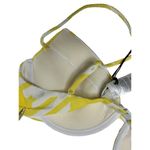 ONIA  Yellow Honey Houndstooth Johanna Bikini Bra Top Women's Large New $95 Photo 4
