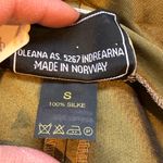 Oleana The Norwegian Story Green/Gold NWT Shell 100% Silk Made In Norway Sz S. Green Photo 8