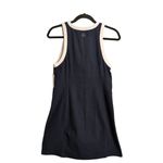 Beyond Yoga NWT Navy Off White Spacedye Built In Bra Sleeveless A Line Dress S Photo 2