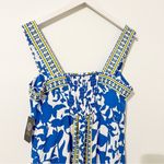 Vince Camuto Women's Blue White Square Neck Maxi Dress Resort Wear Medium M NWT Photo 8