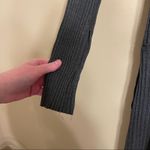 Calé Charcoal Gray Louise Ribbed Long Sleeve Wide Leg Jumpsuit‎ Size S Photo 3