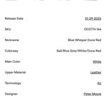 Nike | Air Jordan 1 Low “blue whisper dune red” Photo 5