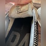 P448 ⭐️ Women’s Sneakers - Size 38 (US 8) - Black/white Suede with Gold Accents Photo 8