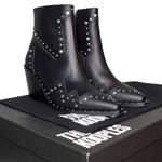 The Kooples NIB Women’s Leather Santiag Studded Black Ankle Booties FR37 US 6 Photo 0