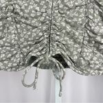 Japna  Medium Ciottagecore Smocked Floral Retro Ruched Crop Top Olive Green Photo 2