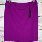 Lane Bryant NWT Size 18 Purple Ponte Knit Straight Pencil Skirt Photo 0