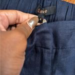 Quince  100% European Linen Pleated Trouser Women’s Size 8 Deep Navy Photo 12