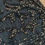 Pisarro Nights Beaded Mesh Column Gown Dark Navy 6 NWOT Photo 14