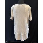 Women’s Peach Love Size M Oatmeal Knit Waffle Patterned Top Size M Photo 2