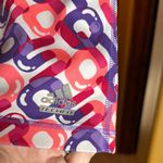 Adidas  Womens Tech fit  3” Inseam Pink Purple Spellout Shorts Size Small Photo 2