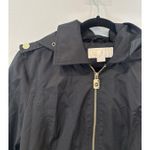Michael Kors HOODED All Weather RainCOAT Medium Women’s Black MSRP $150.00 2097 Photo 3