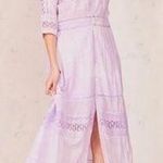 Love Shack Fancy ๐๐ Beth Midi Dress ~ Violet Splash Hand Dye XS NWT Photo 0