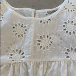 Rain & Rose White Sleeveless Top with Eyelet Details and Tassels size XL Photo 3