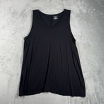 Lane Bryant Shirt Womens 18/20 Black Lace Trim Jersey Tank Neutral Minimalist Photo 1